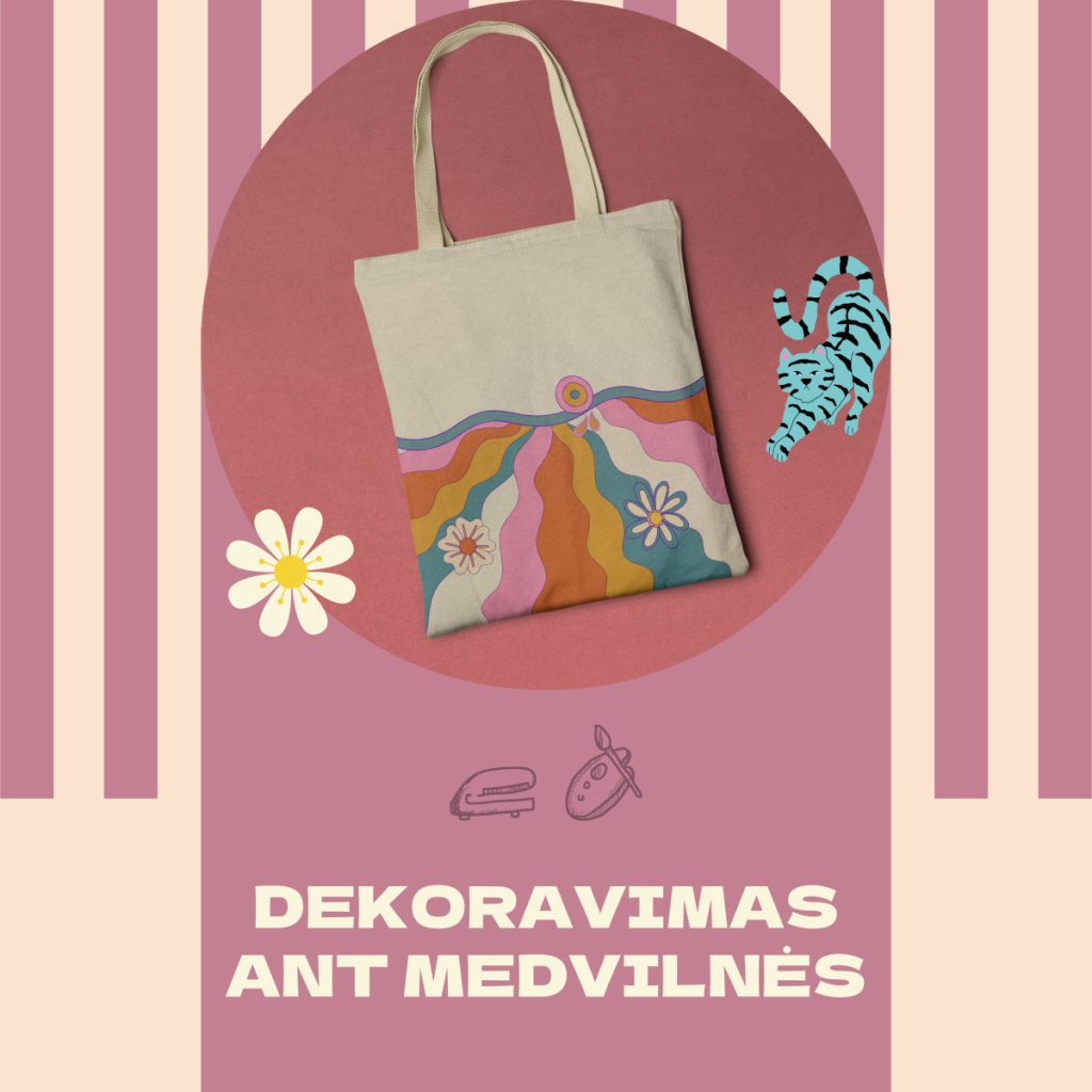 STEAM dirbtuvės „Dekoravimas ant medvilnės“