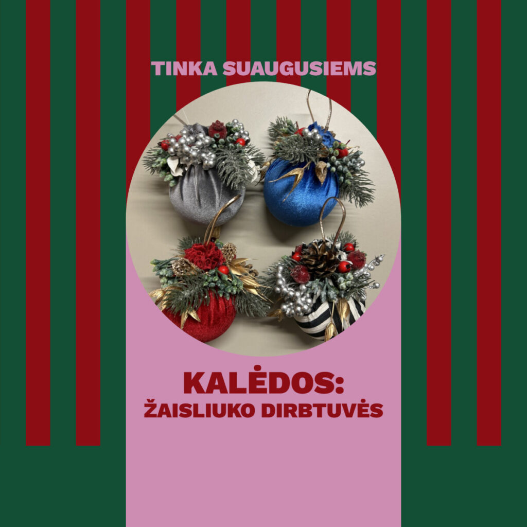 Kalėdinio žaisliuko dirbtuvės