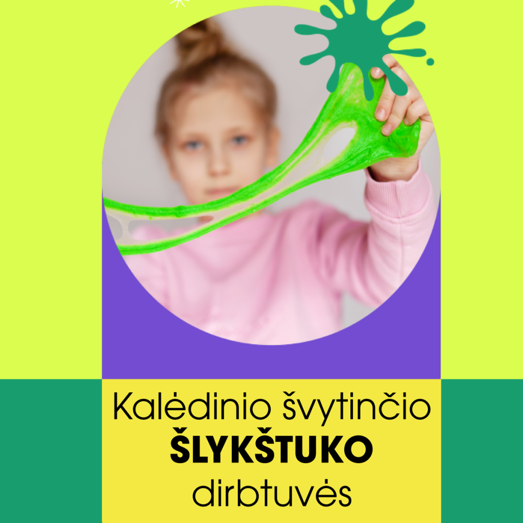 Kalėdinio švytinčio šlykštuko dirbtuvės