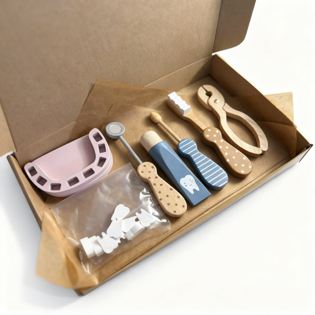 MAŽOJO ODONTOLOGO RINKINYS (medinis)