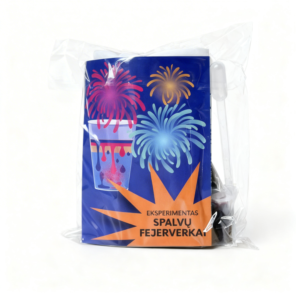 EKSPERIMENTAS „Spalvų fejerverkai"